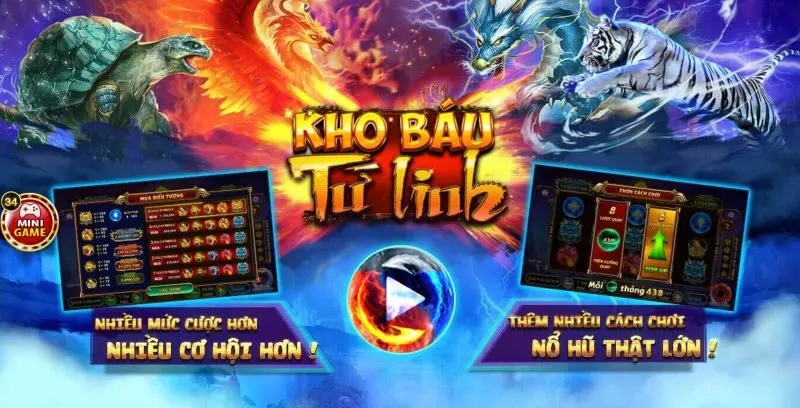 Tìm hiểu về game kho báu tứ linh Olybet