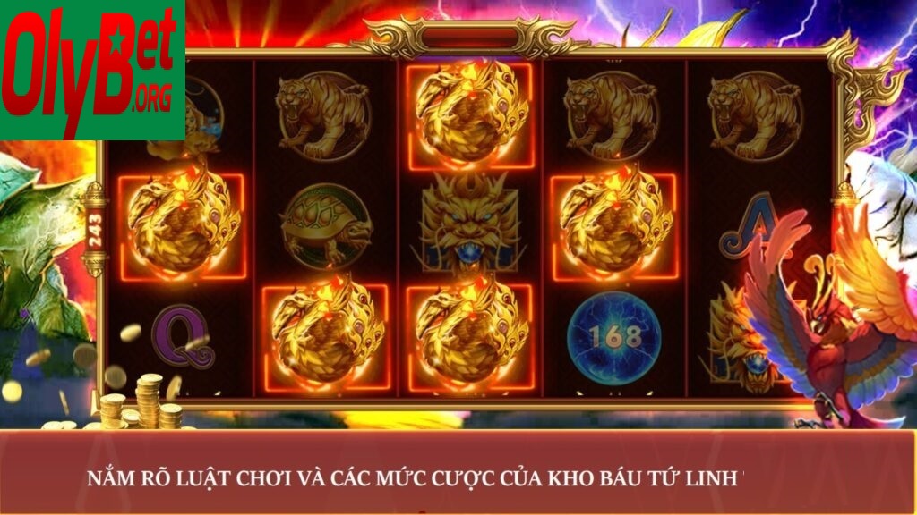 Kho Báu Tứ Linh Olybet Quay Hũ Trúng Thưởng Hot 2025 4 Luôn tìm hiểu mức cược và nghiên cứu luật chơi kho báu tứ linh trước